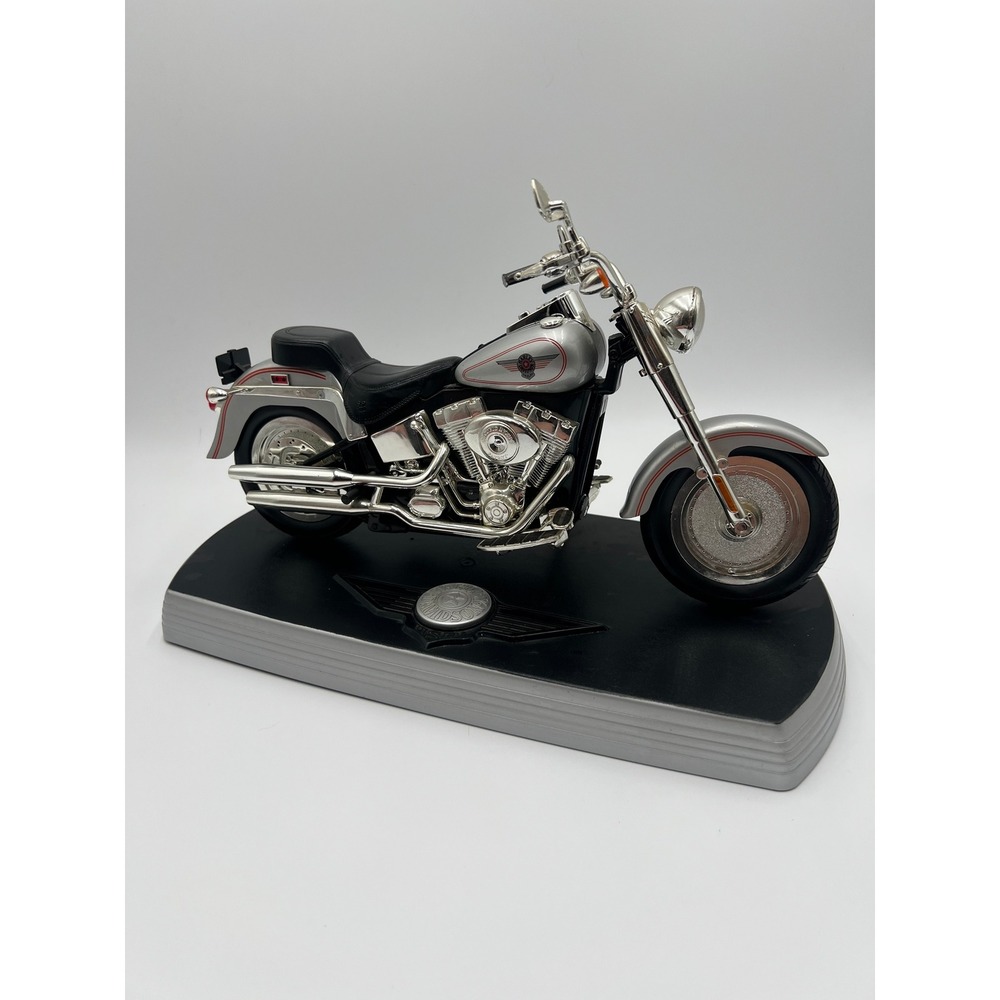 Harley-Davidson Fat Boy Motorcycle Landline Telephone Novelty Collectible Silver